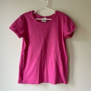Hanna Andersson girls pink tee | size 8 130cm | 100% Pima cotton